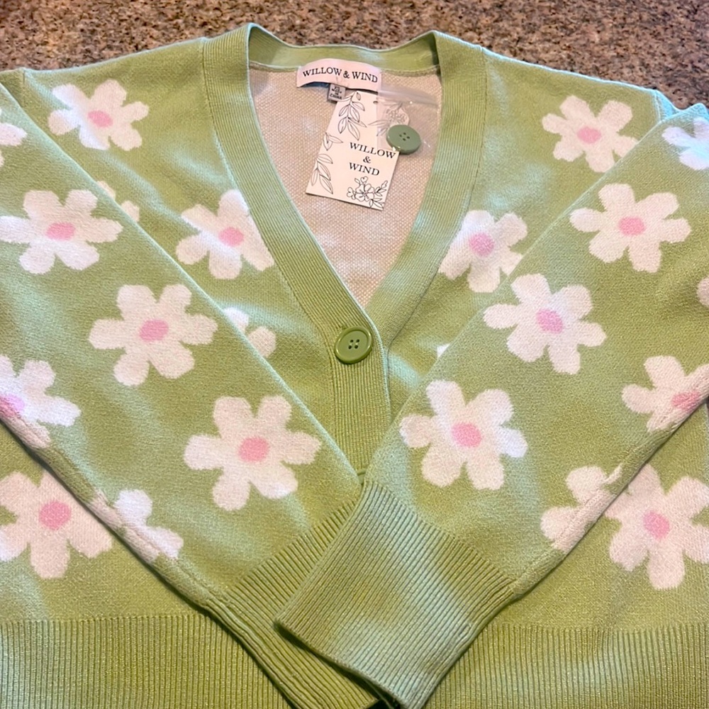 Floral cozy cardigan